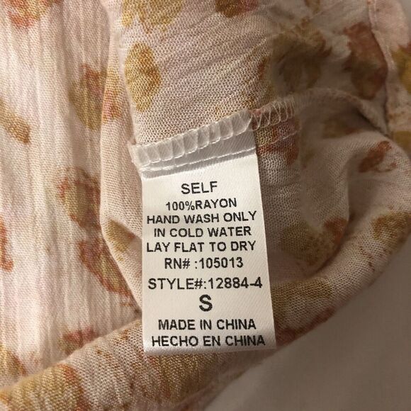 Savanna Jane Top Womens Size Small Embroidered Bohemian Hippie Festival Casual - Picture 5 of 10